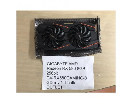 GIGABYTE AMD Radeon RX 580 8GB 256bit GV RX580GAMING 8GD rev.1.1 bulk OUTLET Graficka kartica cena karakteristike komentari BCGroup
