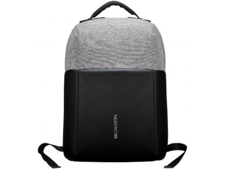 CANYON Anti-theft backpack for 15.6-17 laptop, black/dark gray (CNS-CBP5BG9)