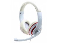 GEMBIRD MHS-03-WTRD Slušalice sa mikrofonom, 1x3.5mm white/red