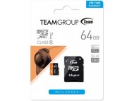 TEAM GROUP MICRO SDXC 64GB UHS-I +SD Adapter TUSDX64GUHS03