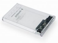 GEMBIRD EE2-U3S9-6  USB 3.0 Externo kućiste za 2.5'' SATA hard diskove 9,5mm transparentni + futrola