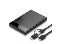 UGREEN US221Kućište za Hard disk 2.5'' SATA USB 3.1 Gen2 + USB-C adapter