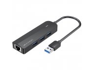 VENTION USB HUB 3.0, 3 porta + Ethernet, crni (CHNBB)