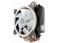 GEMBIRD CPU-HURACAN-ARGB-X130  LED UNI kuler 150W 120mm.Fan +/-1600rpm 26dBa LGA 775/115x/1200/AMD