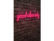 WALLXPERT Good Vibes Only Pink