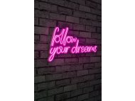 WALLXPERT Follow Your Dreams Pink