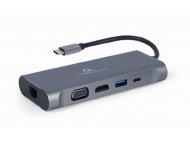 CablExpert A-CM-COMBO7-01 USB-C - HDMI/VGA/3xUSB/PD/CD/GLAN (30612)