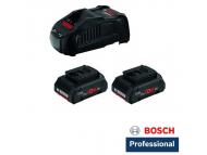 BOSCH PLAVI ALAT Bosch starter set 2 x ProCORE 18V 4,0 Ah akumulator + GAL 1880 CV brzi punjač