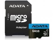 ADATA UHS-I MicroSDXC 64GB class 10 + adapter AUSDX64GUICL10A1-RA1