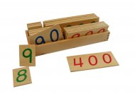 MONTESORI Drvene numeričke pločice 1-9000 veće sa kutijom