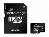 MEDIARANGE Memorijska kartica MicroSDHC 8GB + SD adapter C10