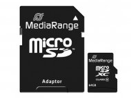 MEDIARANGE Memorijska kartica MicroSDXC 64GB MR955 + SD adapter C10