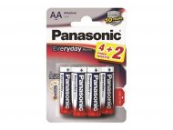 PANASONIC Baterije LR6EPS/6BP -AA 6kom, Alkaline Everyday po