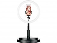 X WAVE LED Ring Stand Black