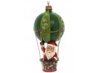 JIM SHORE Santa In Hot Air Balloon Hanging Ornament Figure