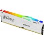 KINGSTON DIMM DDR5, 16GB, 5.200MHz, FURY Beast White RGB XMP (KF552C40BWA-16) - slika 1